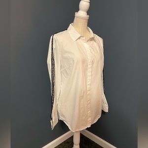 Zara trf collection white button down shirt.